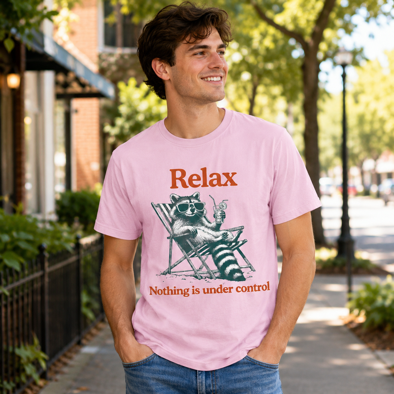 Nothing Under Control Raccoon T-Shirt