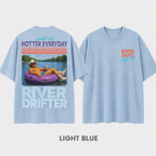 Hoochie Coochie River Float T-Shirt – Washed Blue