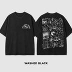 The Great Divide Collage T-Shirt – Washed Black