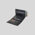 Slim Zipper Leather Wallet, Minimalist Card Holder Wallet, RFID Men’s Everyday Wallet
