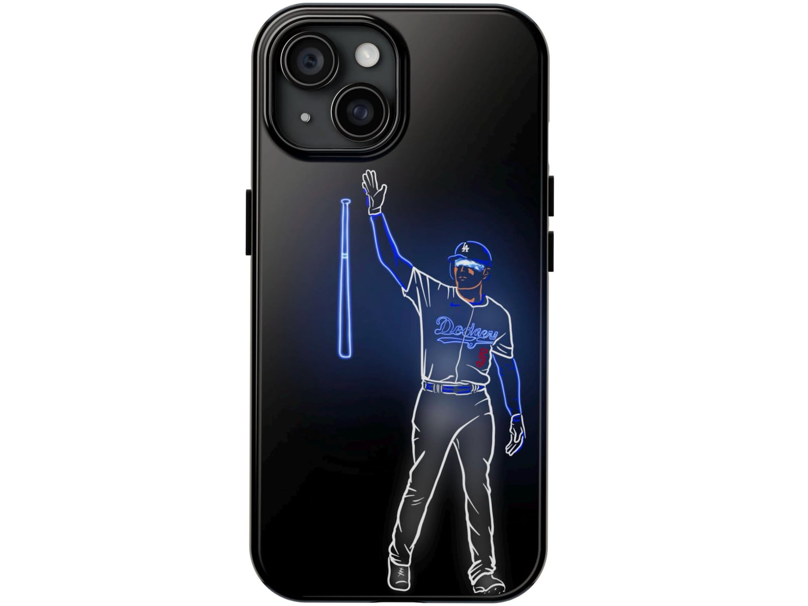 Neon Baseball Player Phone Case