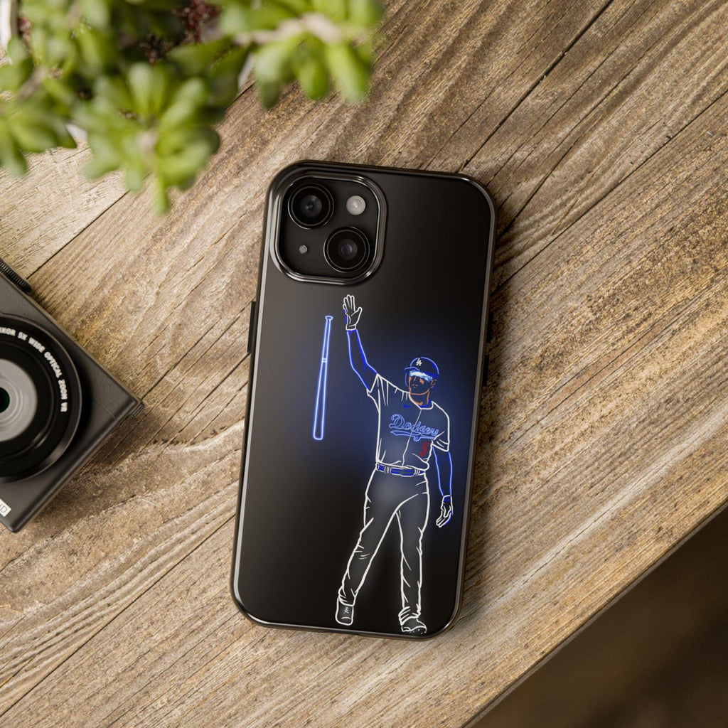 Neon Baseball Player Phone Case