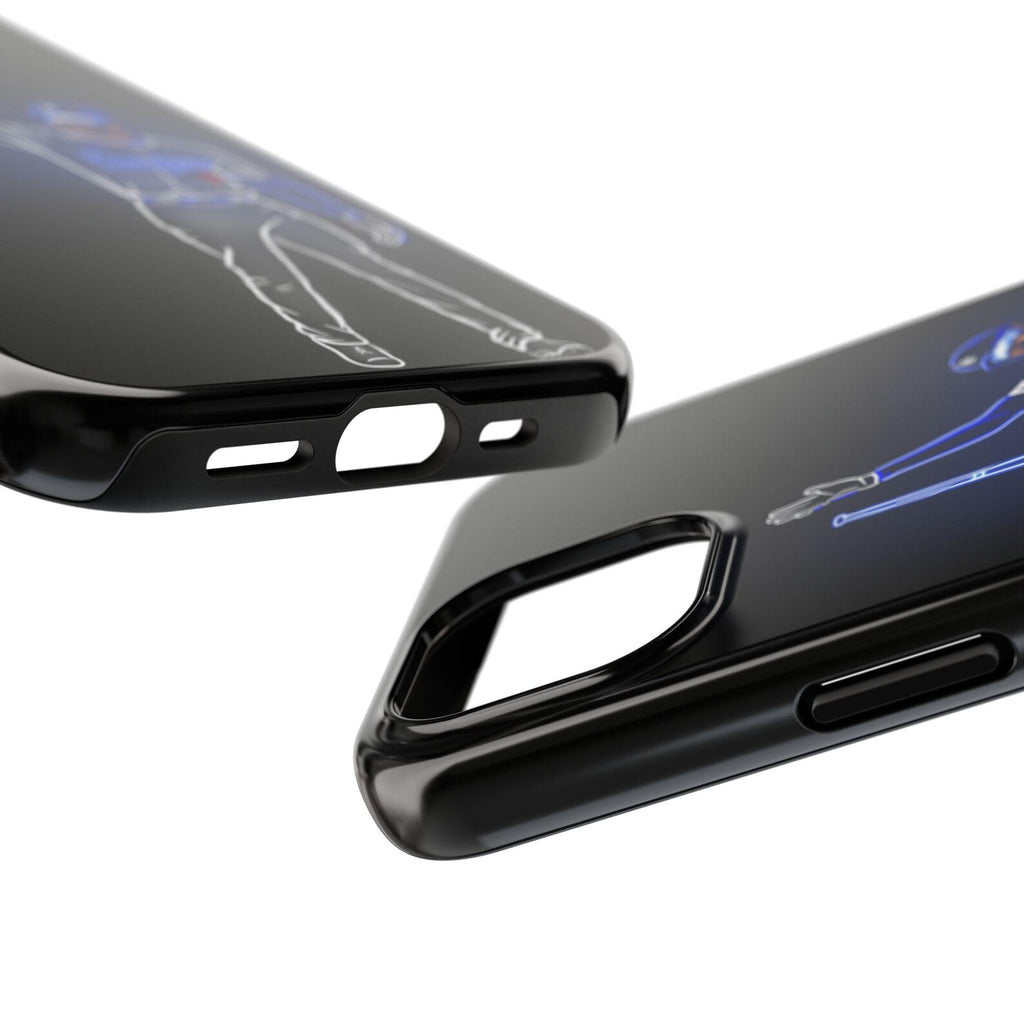 Neon Baseball Player Phone Case