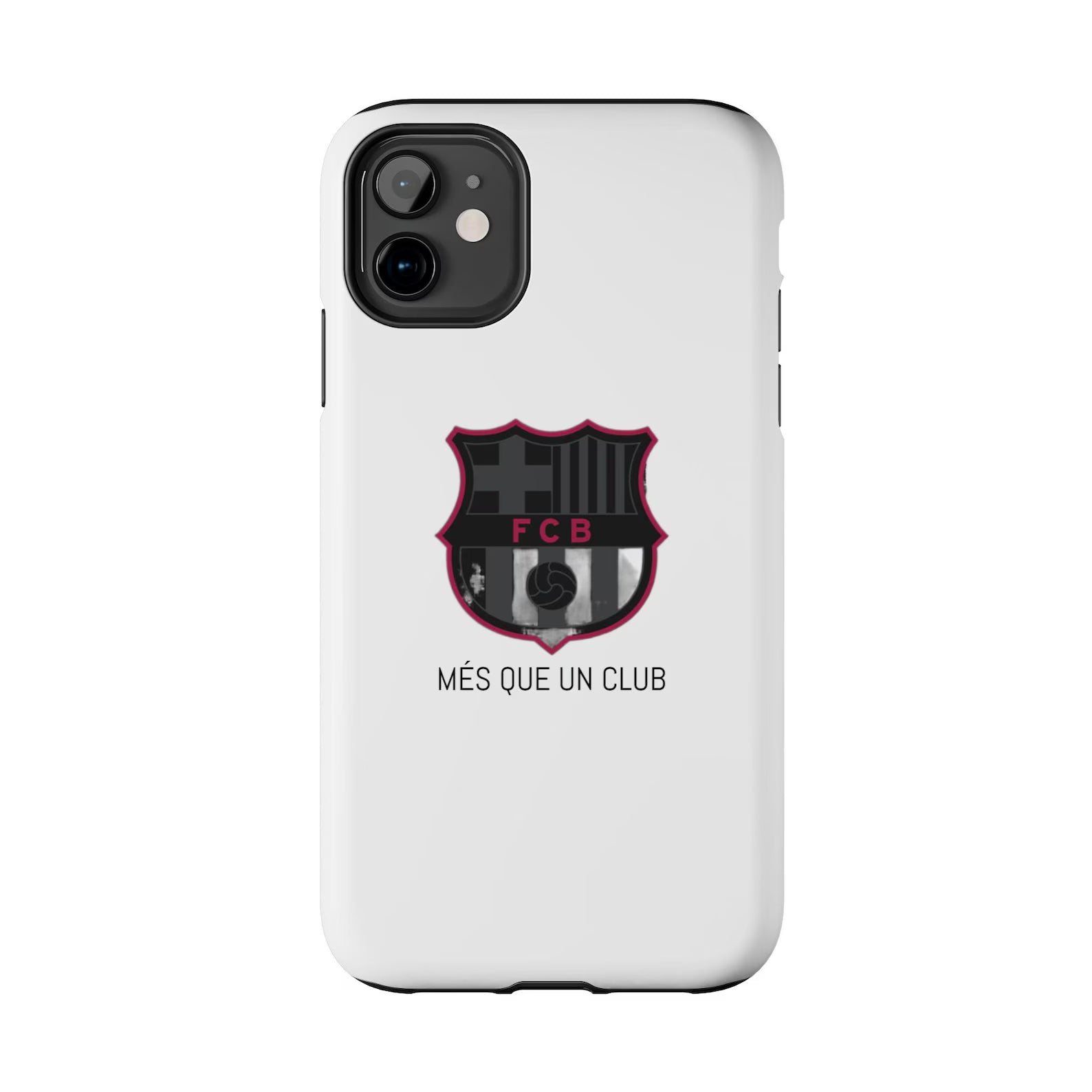 Black & Crimson Football Fan Phone Case