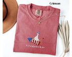 Silly Goose 4th of July Embroidered Tee, Funny Patriotic Shirt