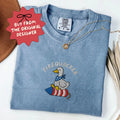 Silly Goose 4th of July Embroidered Tee, Funny Patriotic Shirt