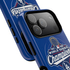 Blue Baseball Champions Phone Case