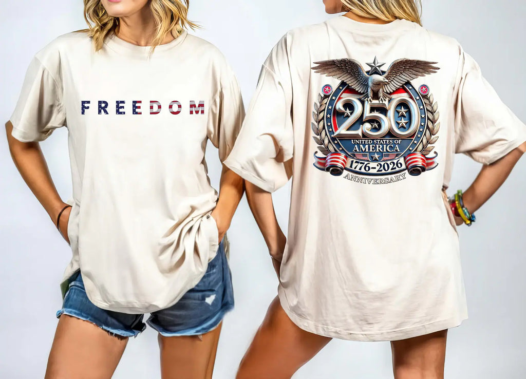 Freedom 250th Anniversary Graphic Sweatshirt, 1776–2026 USA Patriotic Eagle Shirt, Unisex Americana Pullover