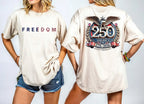 Freedom 250th Anniversary Graphic Sweatshirt, 1776–2026 USA Patriotic Eagle Shirt, Unisex Americana Pullover