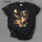 Bulldog Memorial Graphic T-Shirt, Moonlight Dog Spirit Tee, Pet Lover Remembrance Shirt