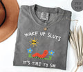 Funny Wake Up Graphic T-Shirt, Cute Worm Garden Humor Tee, Unisex Adult Humor Shirt
