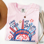 Liberty Crown 250th Anniversary Graphic T-Shirt, 4th of July Patriotic Tee, Unisex USA Celebration Shirt