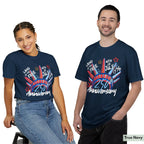 Liberty Crown 250th Anniversary Graphic T-Shirt, 4th of July Patriotic Tee, Unisex USA Celebration Shirt