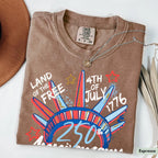 Liberty Crown 250th Anniversary Graphic T-Shirt, 4th of July Patriotic Tee, Unisex USA Celebration Shirt