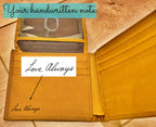Custom Engraved Full Grain Leather Wallet, Personalized Men’s Photo Wallet, Handmade Bifold Gift for Dad