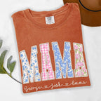 Personalized Mama Shirt, Custom Kids Names Floral Tee
