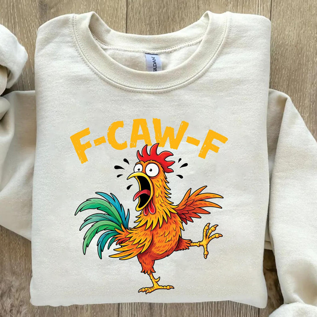 Funny Easter Chicken Shirt – “F Caw F” Tee