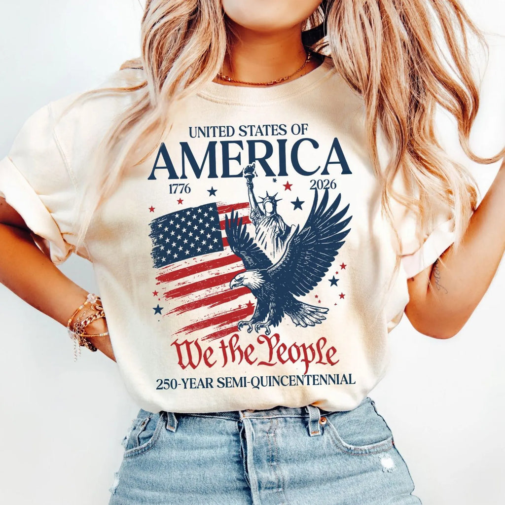 America 250th Anniversary Shirt, Patriotic Eagle Tee