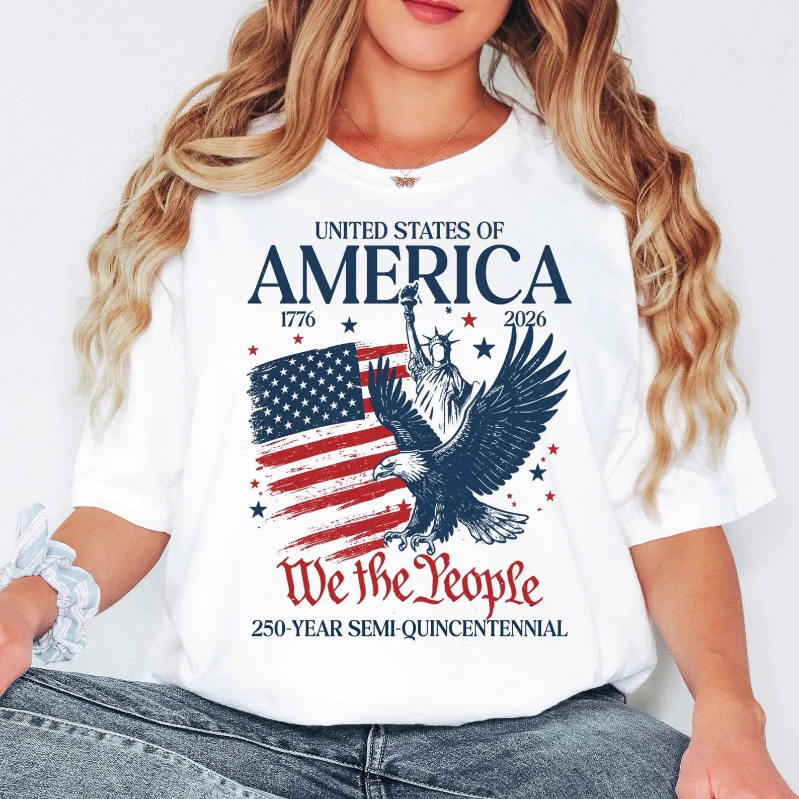 America 250th Anniversary Shirt, Patriotic Eagle Tee