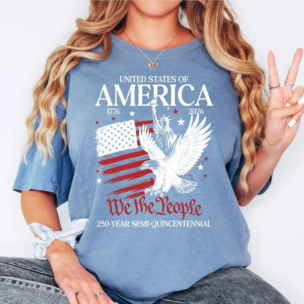 America 250th Anniversary Shirt, Patriotic Eagle Tee