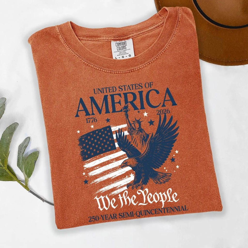 America 250th Anniversary Shirt, Patriotic Eagle Tee