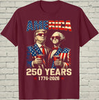 250 Years of America Shirt, Patriotic 1776–2026 Graphic Tee