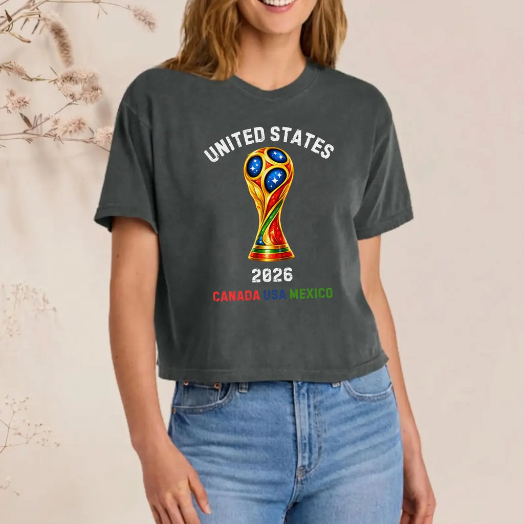 North America Soccer Fan Shirt, 2026 Patriotic Sports Tee