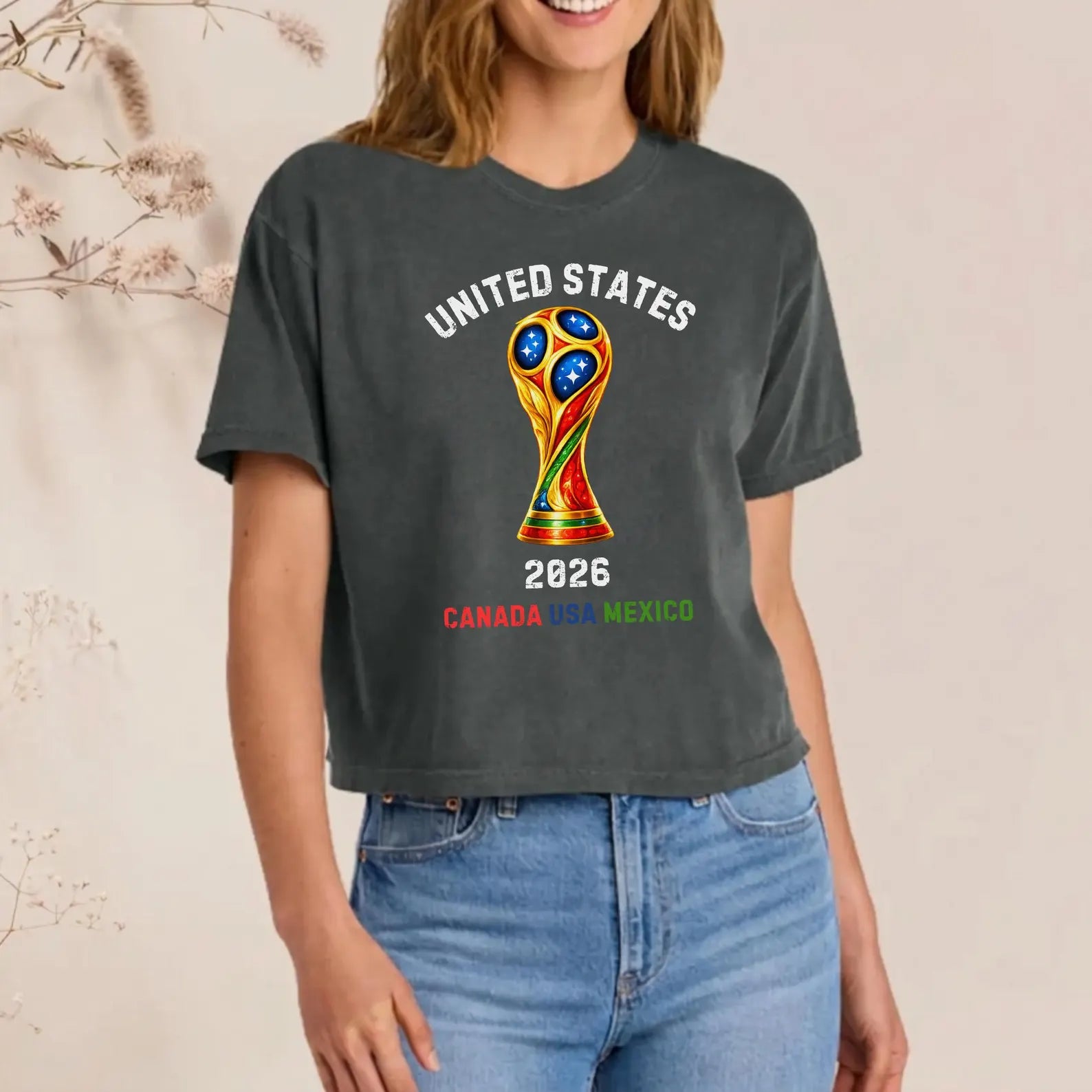 North America Soccer Fan Shirt, 2026 Patriotic Sports Tee
