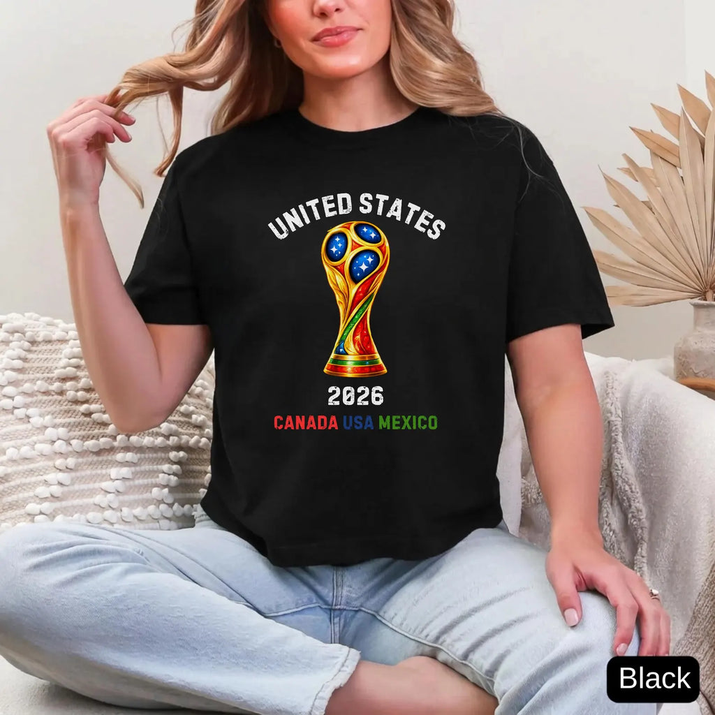 North America Soccer Fan Shirt, 2026 Patriotic Sports Tee