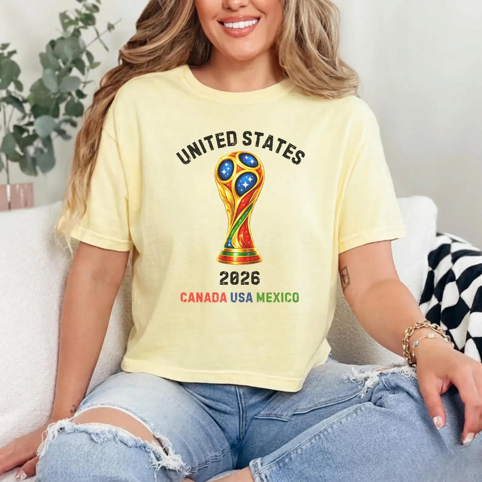 North America Soccer Fan Shirt, 2026 Patriotic Sports Tee