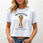 North America Soccer Fan Shirt, 2026 Patriotic Sports Tee