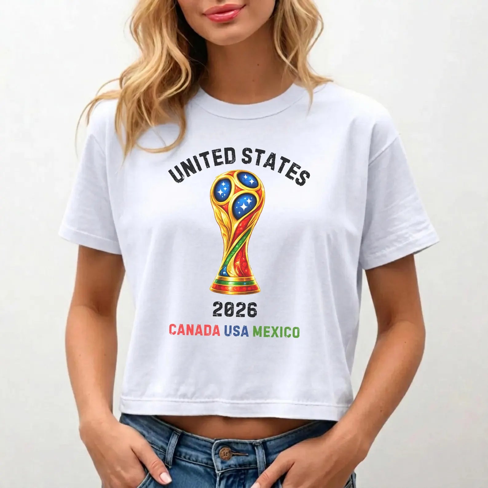North America Soccer Fan Shirt, 2026 Patriotic Sports Tee
