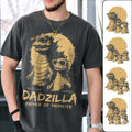 Personalized Dadzilla T-Shirt Father Day Gifts for Dad Funny Papa Tshirt Cool Daddy Dinosaur Tee