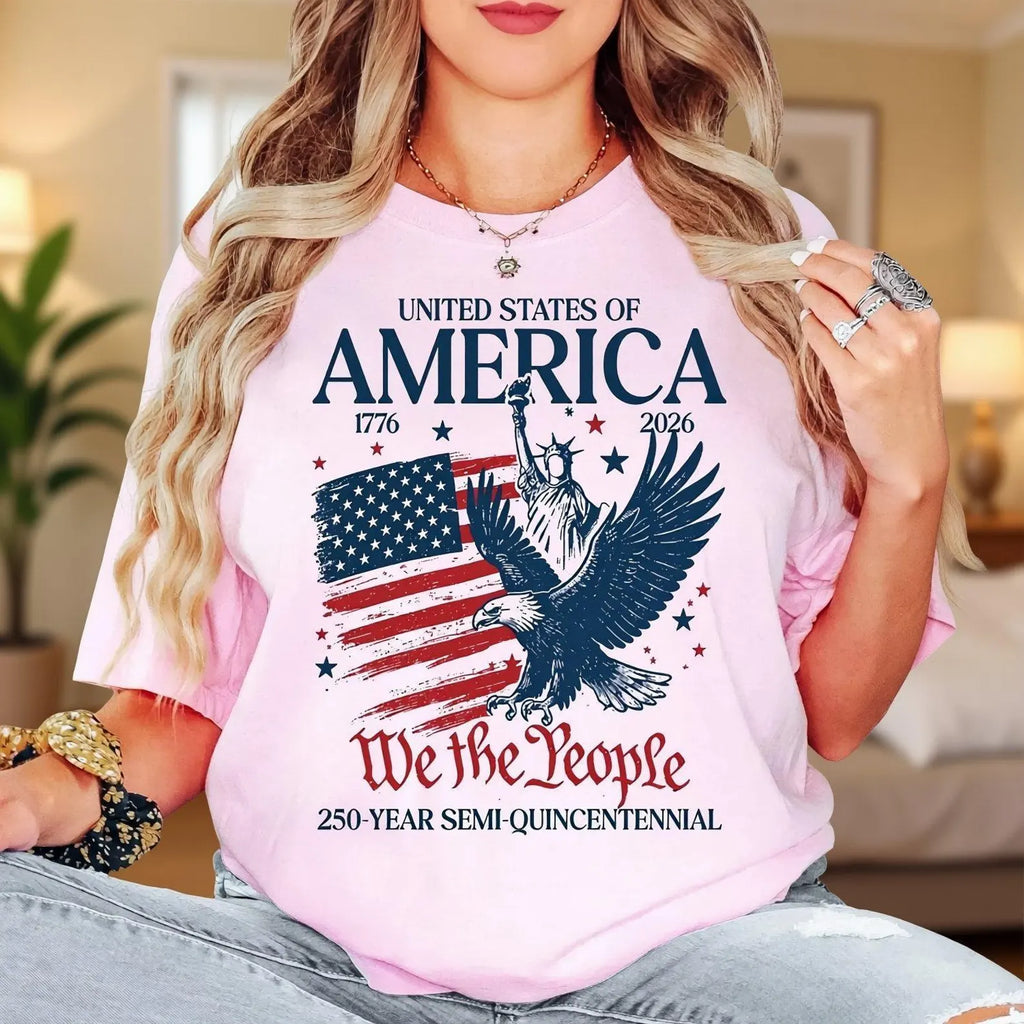 America 250th Anniversary Shirt, Patriotic Eagle Tee