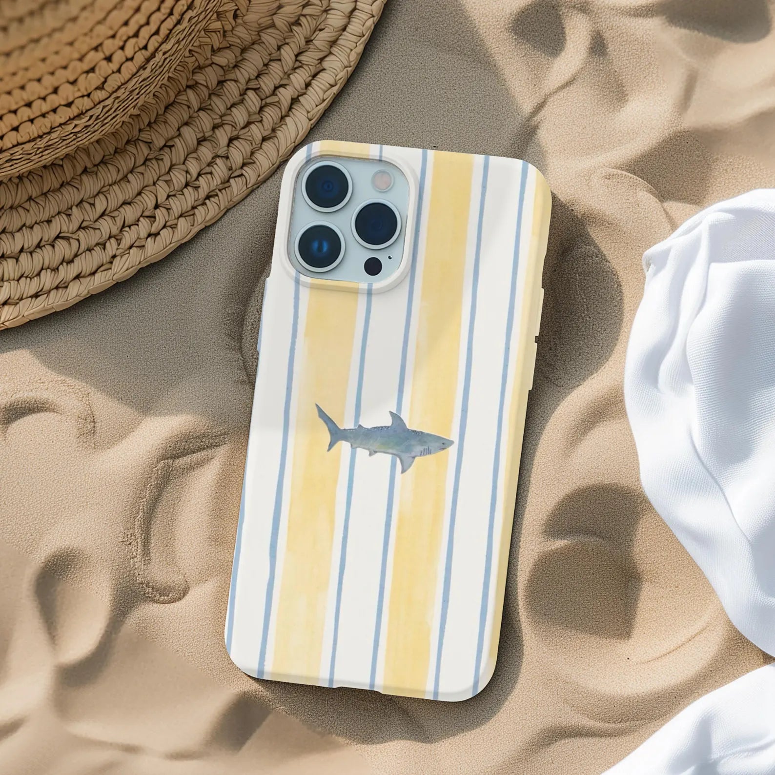 Coastal Shark Stripes Phone Case