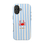 Oh Crab! Striped Beach Phone Case
