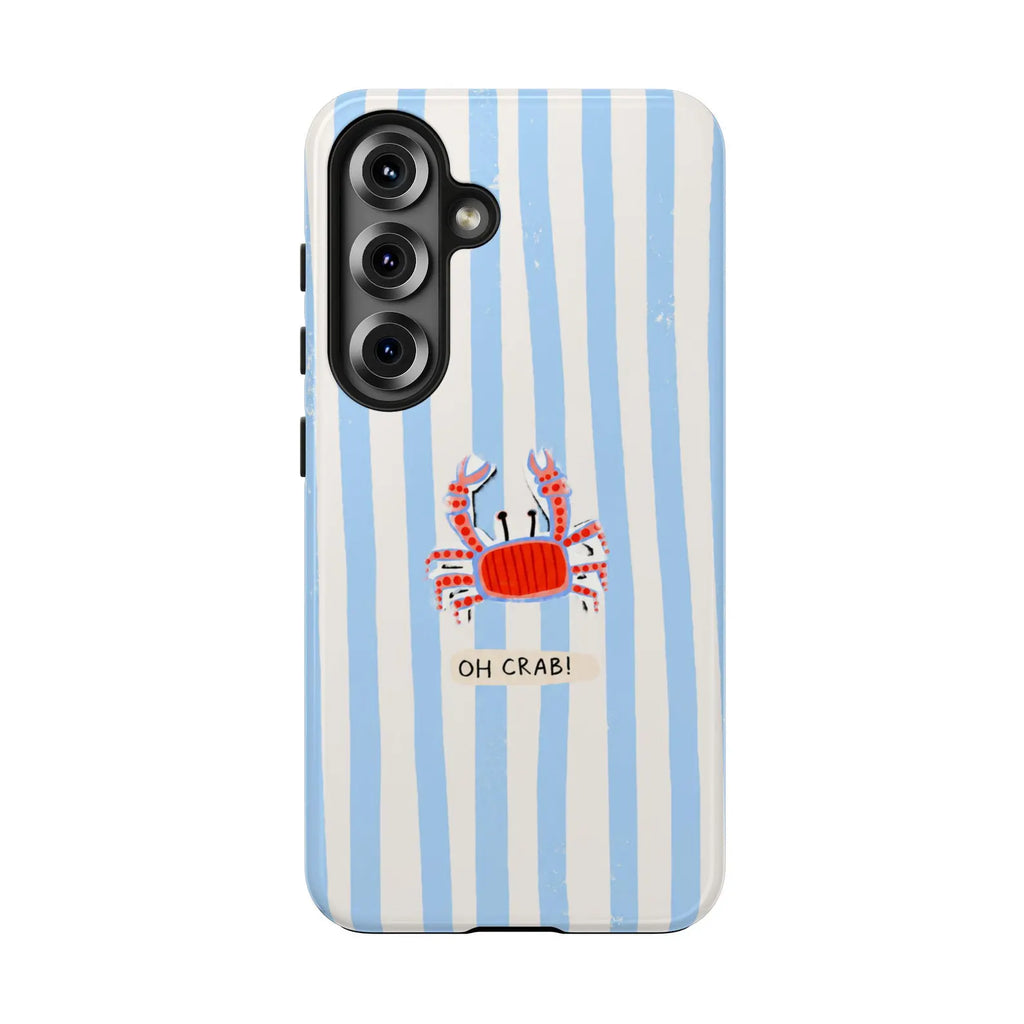 Oh Crab! Striped Beach Phone Case