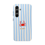 Oh Crab! Striped Beach Phone Case