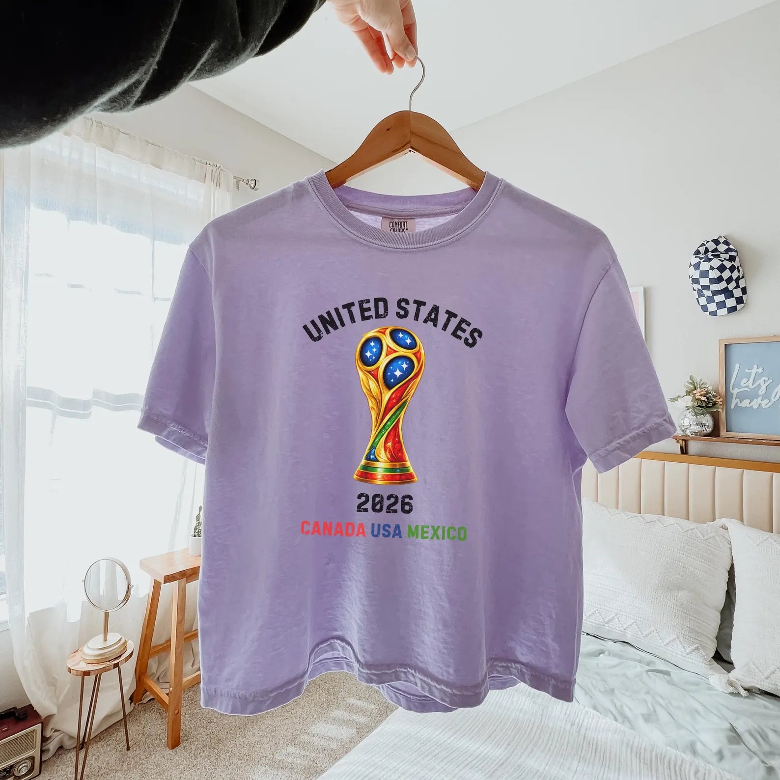 North America Soccer Fan Shirt, 2026 Patriotic Sports Tee