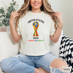 North America Soccer Fan Shirt, 2026 Patriotic Sports Tee