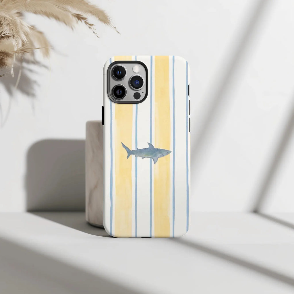 Coastal Shark Stripes Phone Case