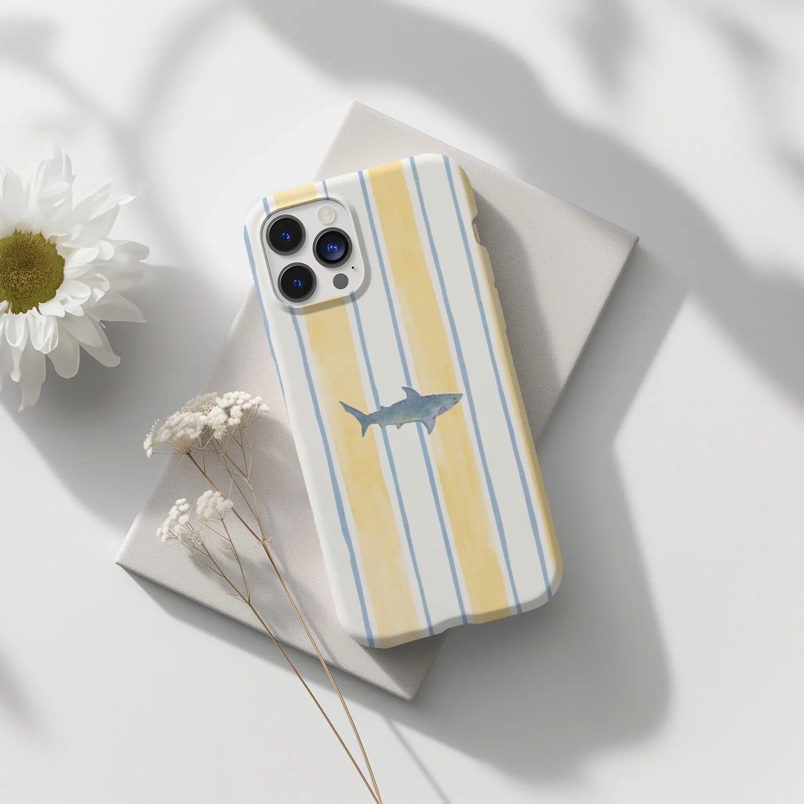 Coastal Shark Stripes Phone Case