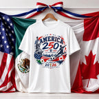 Patriotic Soccer Graphic Tee, 250th Anniversary USA Shirt, American Heritage Sports Tee