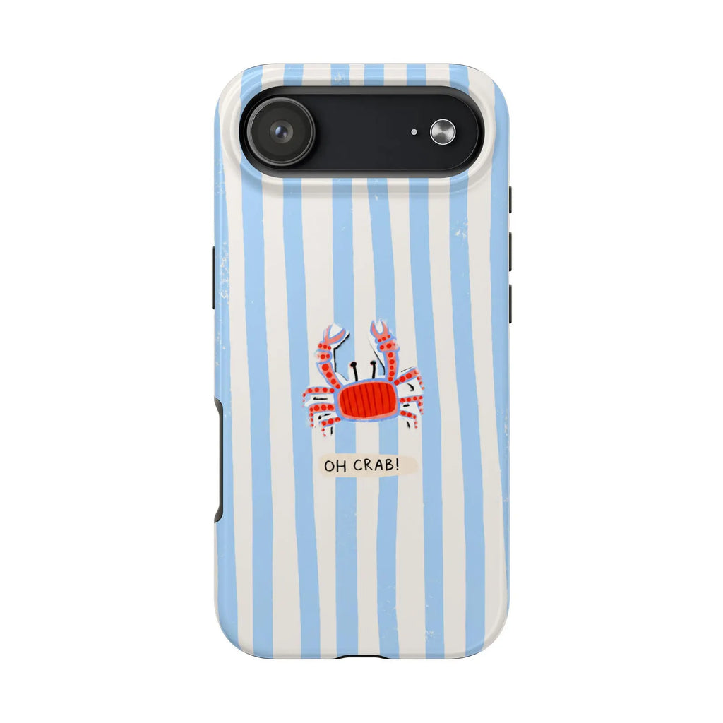 Oh Crab! Striped Beach Phone Case