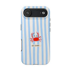 Oh Crab! Striped Beach Phone Case