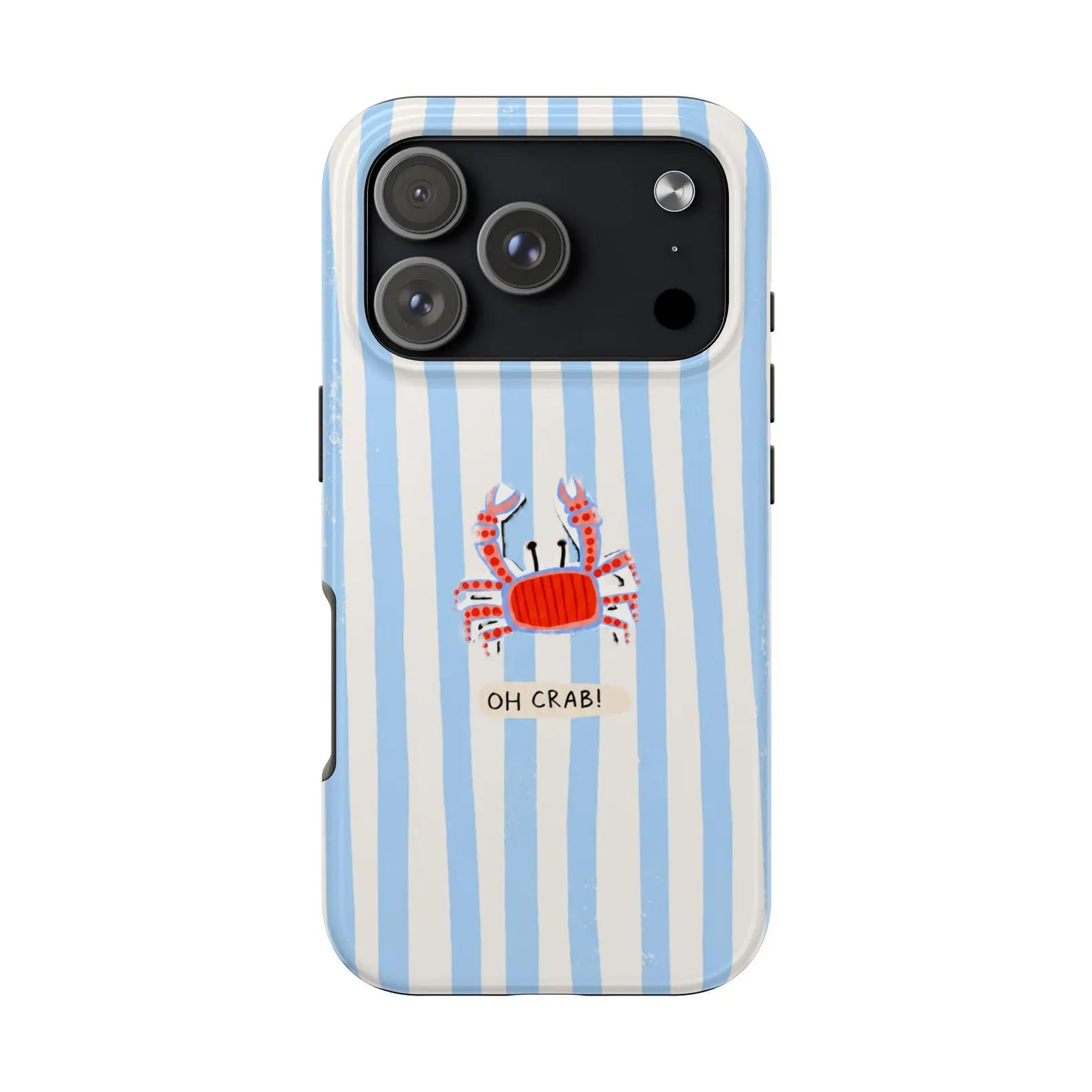 Oh Crab! Striped Beach Phone Case