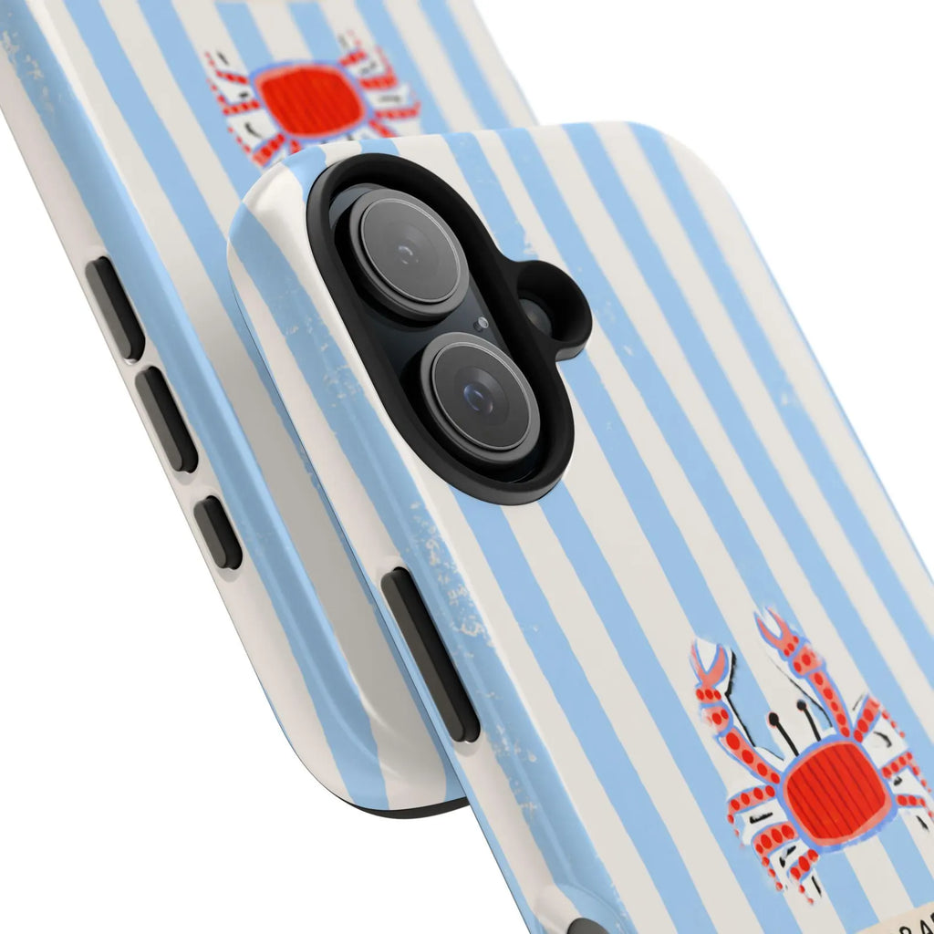 Oh Crab! Striped Beach Phone Case