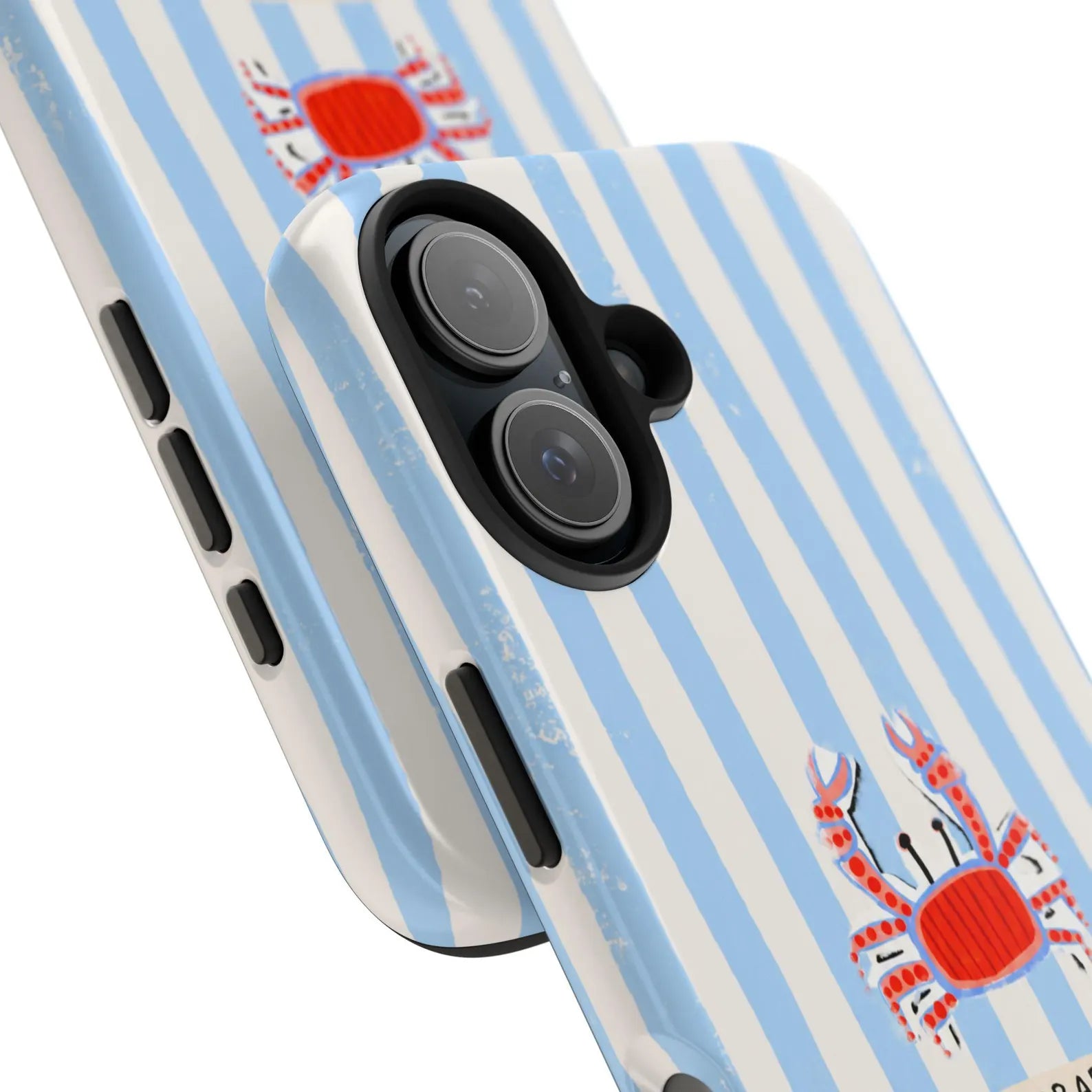 Oh Crab! Striped Beach Phone Case