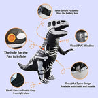 Inflatable Dinosaur Costume, Funny T-Rex Halloween Costume, Adult Dino Party Outfit