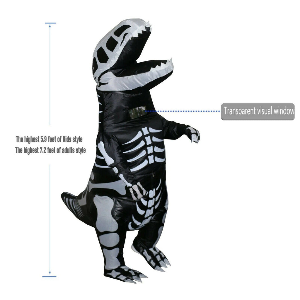 Inflatable Dinosaur Costume, Funny T-Rex Halloween Costume, Adult Dino Party Outfit